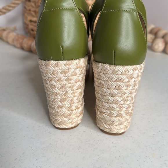 Michael Kors Berkley Zipper Espadrille Platform Wedge Sandals Sz 8 - Picture 4 of 11